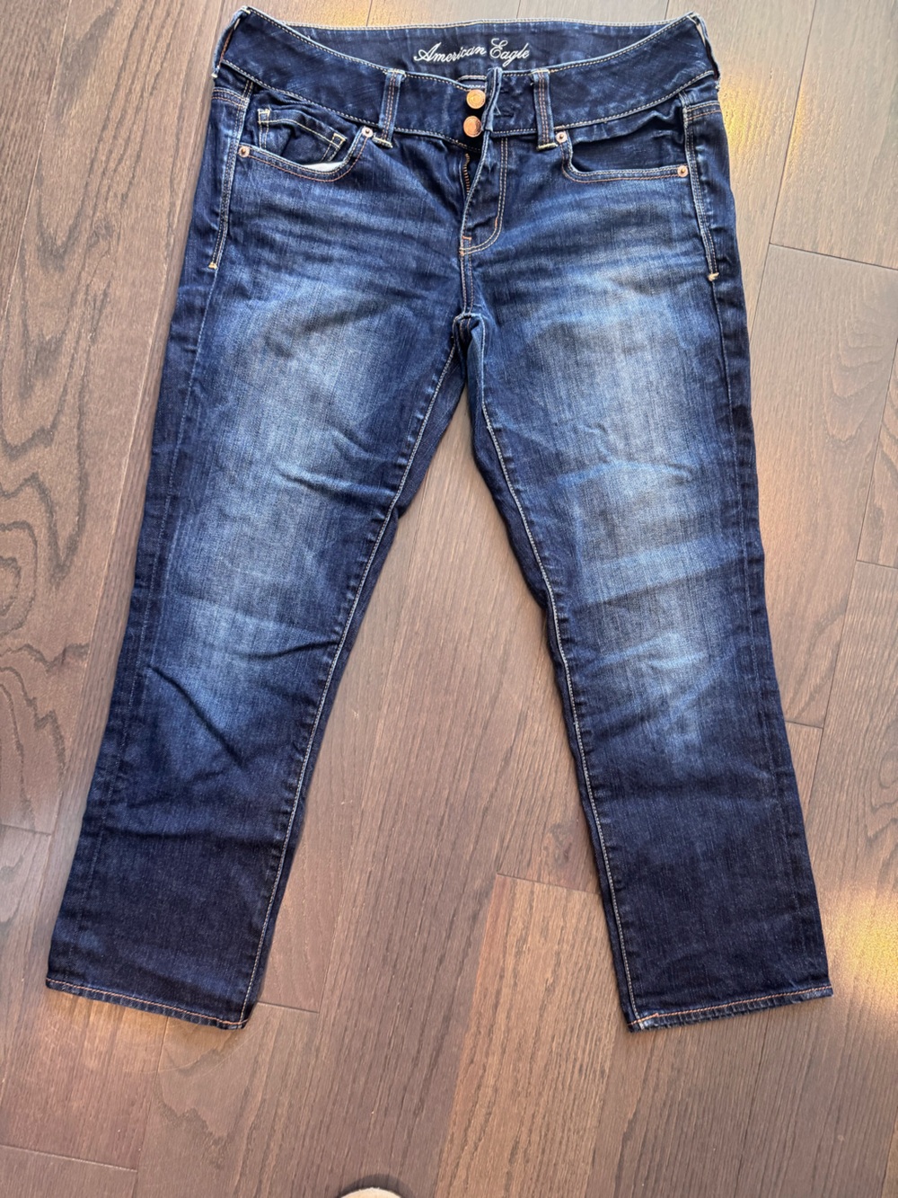 American Eagle Outfitters Dark Blue Slim Straight Jeans